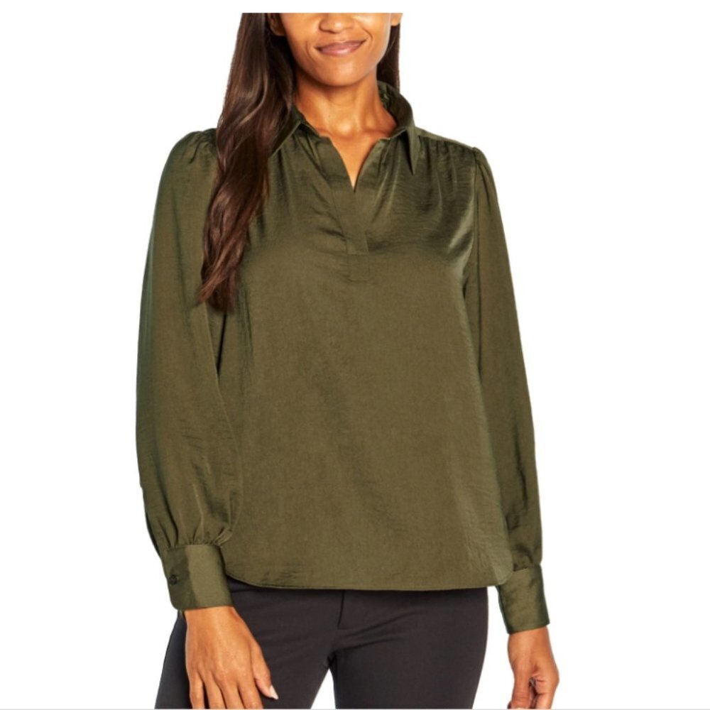 Banana Republic Factory Deep Green Blouse